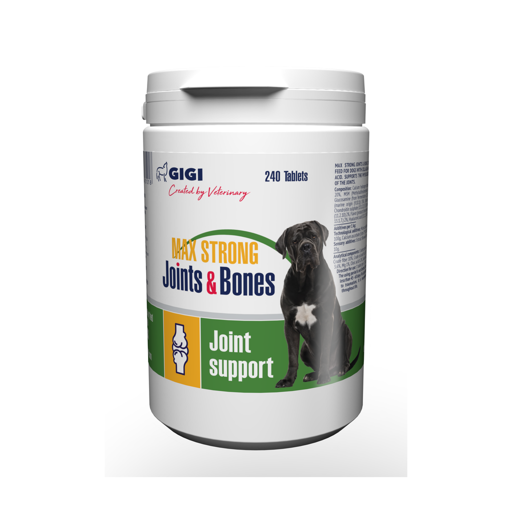 GIGI Max Strong Joints & Bones N240 за кости и стави за всички породи и размери кучета